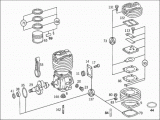 Kit joints compresseur air Mercedes-Benz A0001300615