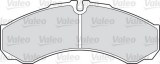 Jeu de plaquettes de frein Valeo 541683
