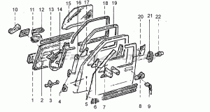 Arrêt de porte Renault 6006003653