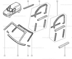 Joint finition Renault 7700303096