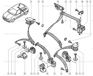 Brin central AR Renault 7700432167