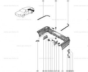 Support contre lame AR Renault 7700791103