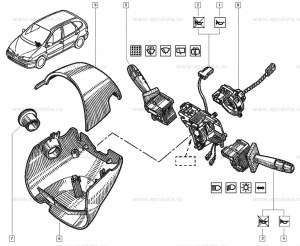 Commutateur Renault 7701045862