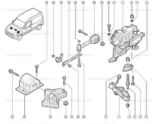 Tirant antiglissement Renault 8200205564