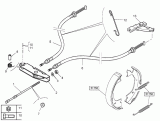 Levier de câble de frein à main Renault 5001847964